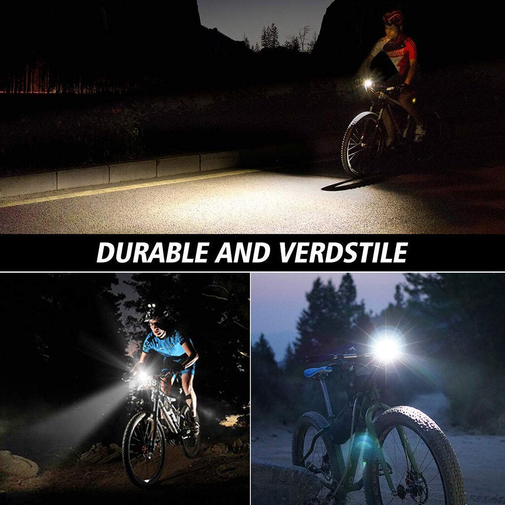 Bicycle front warning light
