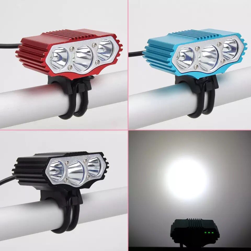 USB rechargeable bicycle headlights