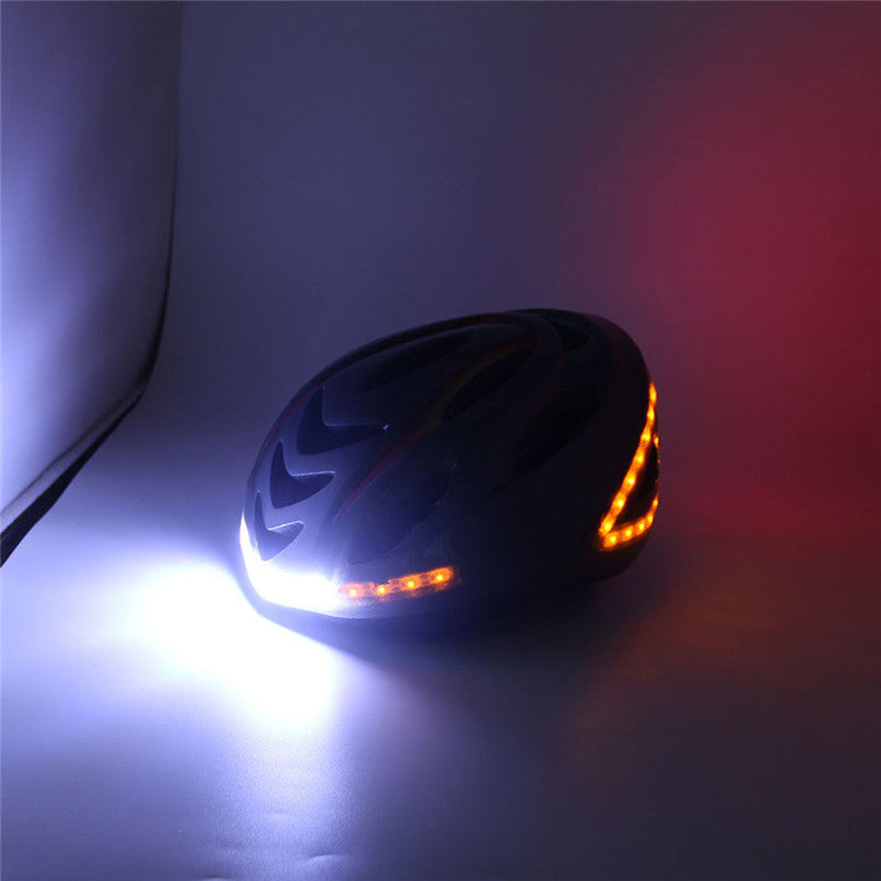 Intelligent led bicycle helmet