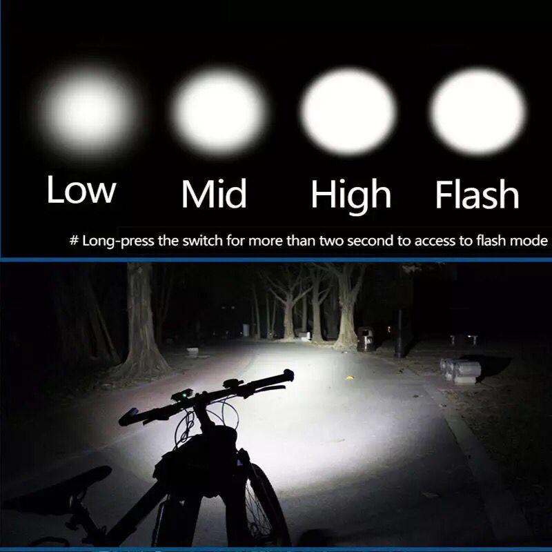 USB rechargeable bicycle headlights