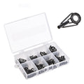 Black Multi-size Guide Ring Set 80pcs