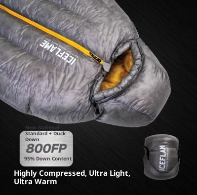 Duck Down Ultralight Hiking Mummy Sleeping Bag