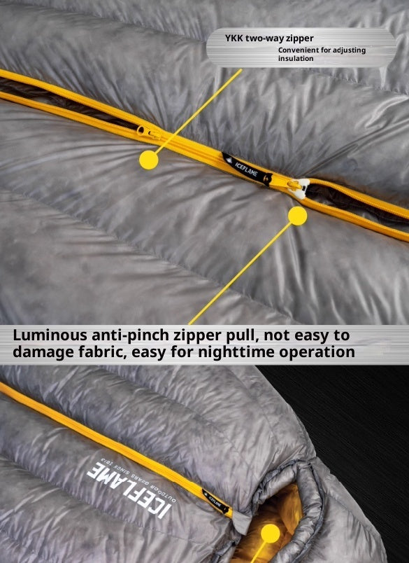 Duck Down Ultralight Hiking Mummy Sleeping Bag