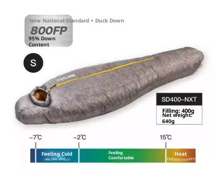 Duck Down Ultralight Hiking Mummy Sleeping Bag