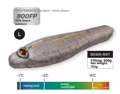 Duck Down Ultralight Hiking Mummy Sleeping Bag